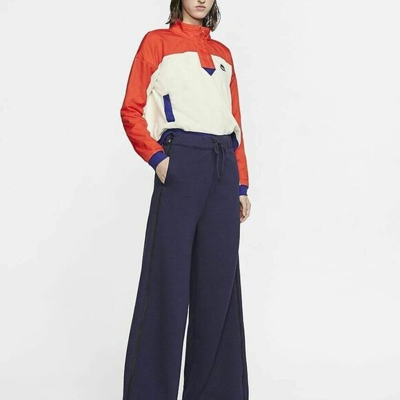 Nike Women's Sportswear City Ready Woven Fleece Pants NEW CK7920 498 Blue Size M - Picture 1 of 11